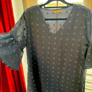 Light blue shift dress